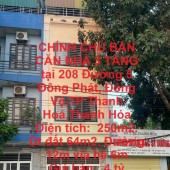 CHÍNH CHỦ BÁN  CĂN NHÀ 3 TẦNG  tại 208 Đường 5 Đông Phát, Đông Vệ,TP Thanh Hoá,Thanh Hóa
